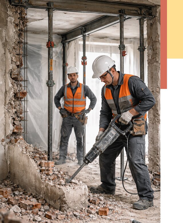 Снос несущих стен в чайковском от 10374 руб. — демонтаж несущей стены под ключ | ОТДЕЛОЧНИК-Чкв