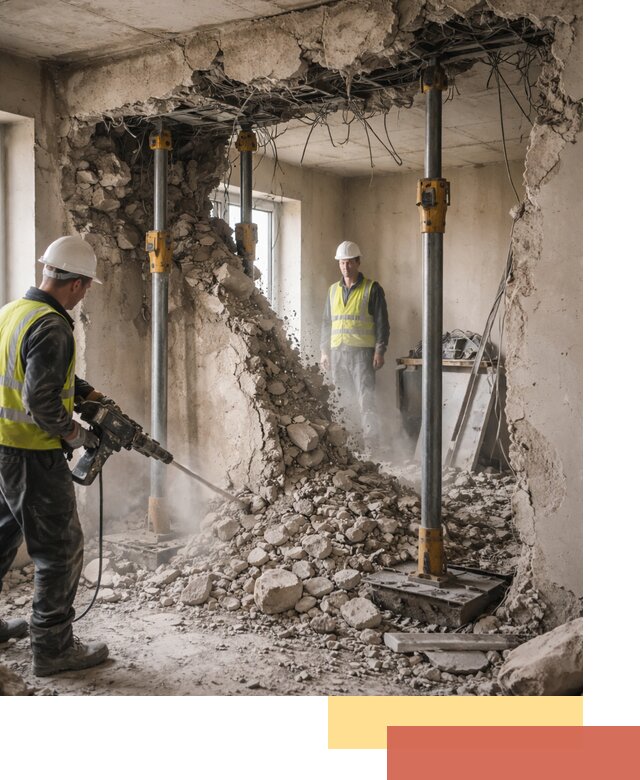 Снос несущих стен в чайковском с гарантией безопасности и качества