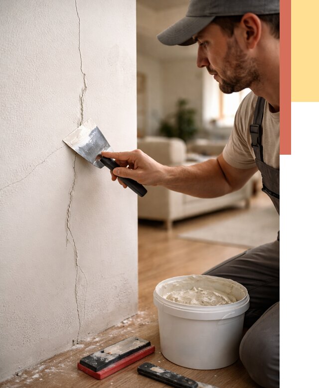 Заделка трещин и сколов в чайковском от 2480 руб. — быстро и недорого | ОТДЕЛОЧНИК-Чкв