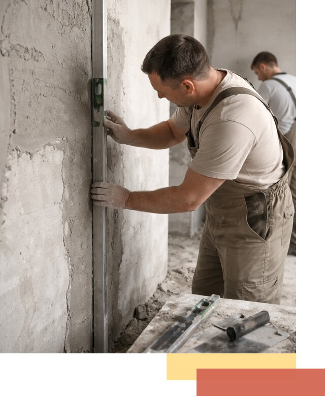 Установка штукатурных маяков в чайковском с гарантией качества