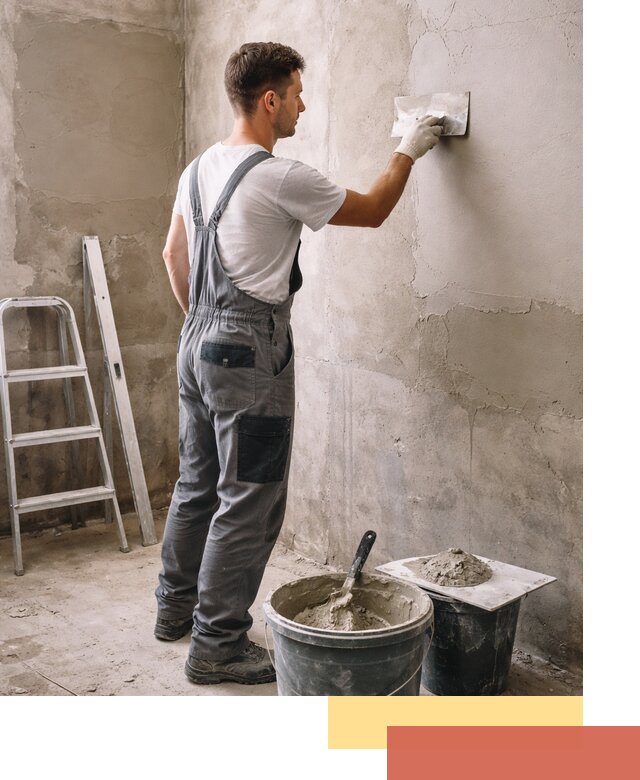 Штукатурка стен в ванной под ключ в чайковском