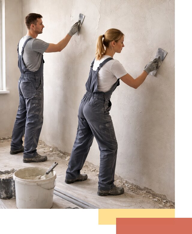 Штукатурка стен под обои в чайковском профессионально и быстро