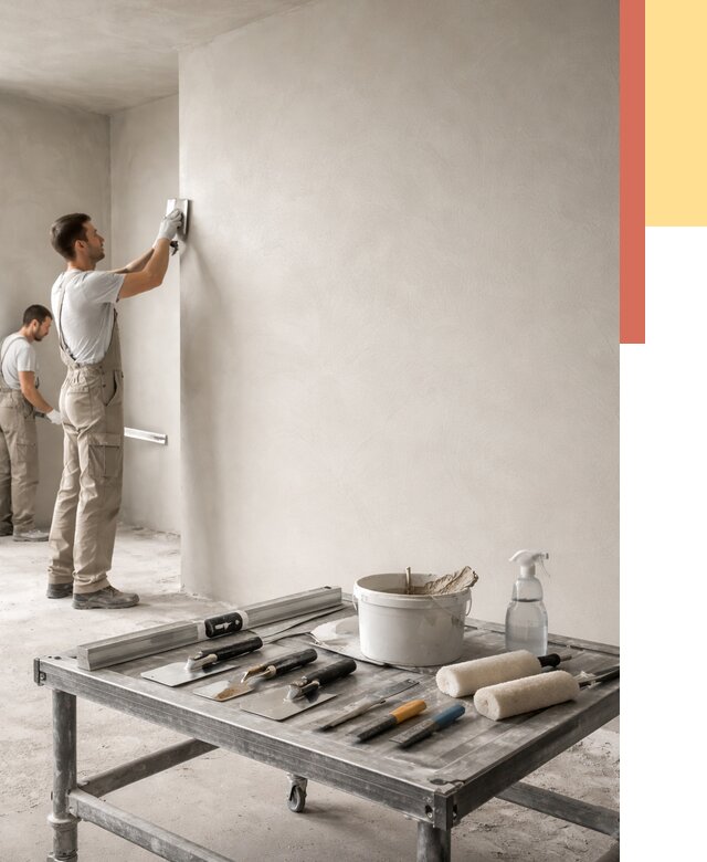 Штукатурка стен под покраску в чайковском от 4554 руб./м² — качественно и недорого | ОТДЕЛОЧНИК-Чкв