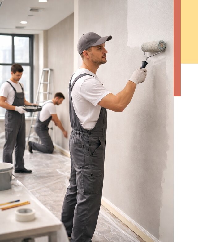 Покраска стен в офисе в чайковском от 8603 руб. — быстро и недорого | ОТДЕЛОЧНИК-Чкв