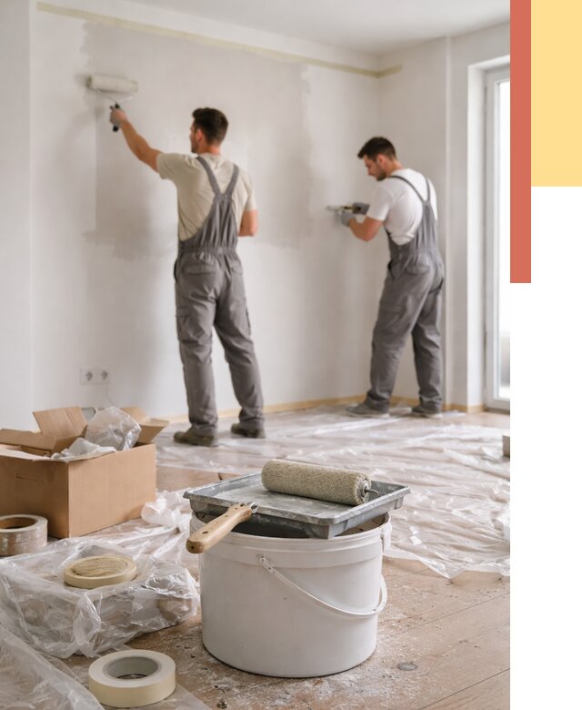 Покраска стен в квартире в чайковском от 2530 руб/м2 — быстро и недорого | ОТДЕЛОЧНИК-Чкв