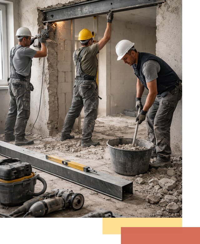 Создание проемов в стенах и несущих конструкциях в чайковском