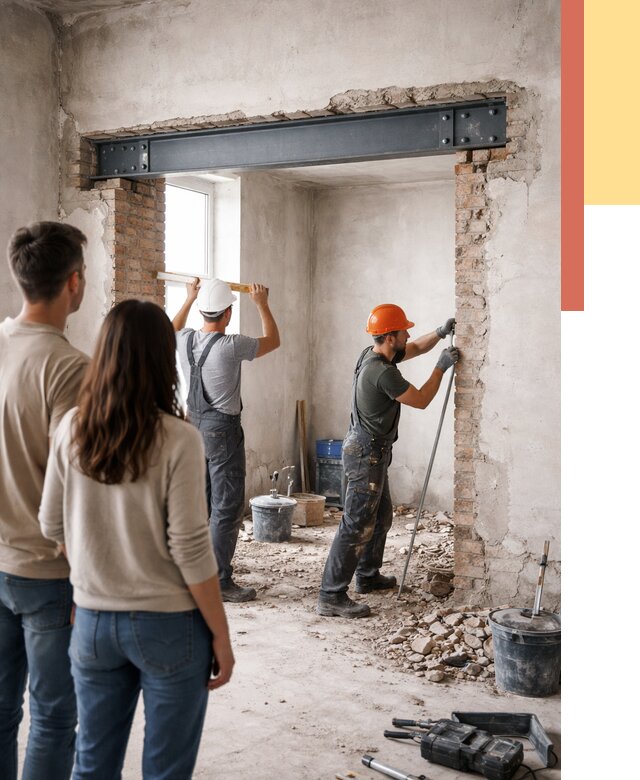 Усиление проема в стене в чайковском от 9615 руб. — усиление дверного проема металлоконструкцией | ОТДЕЛОЧНИК-Чкв