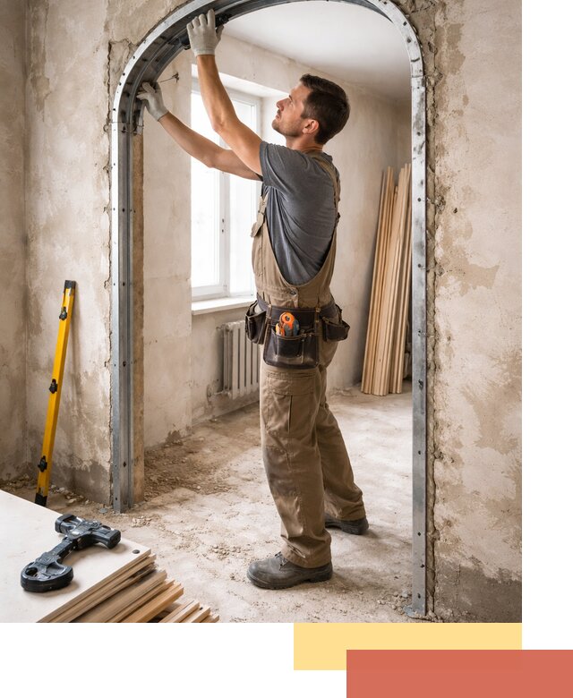 Устройство арочного проема в чайковском под ключ