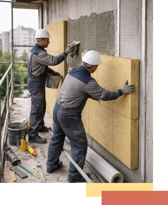 Утепление стен зданий и домов в чайковском качественно и надежно