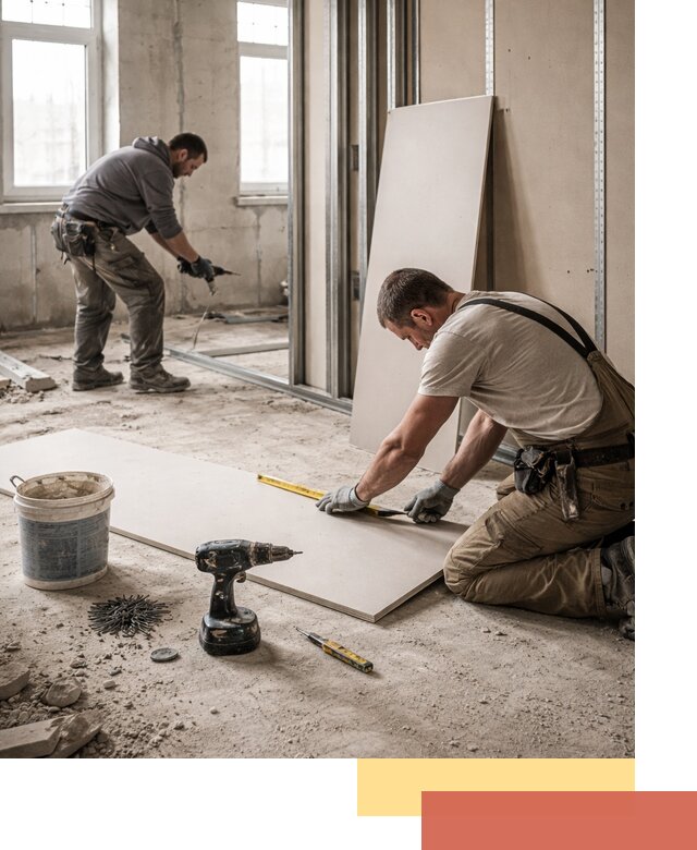 Кладка перегородок из ПГП под ключ в чайковском