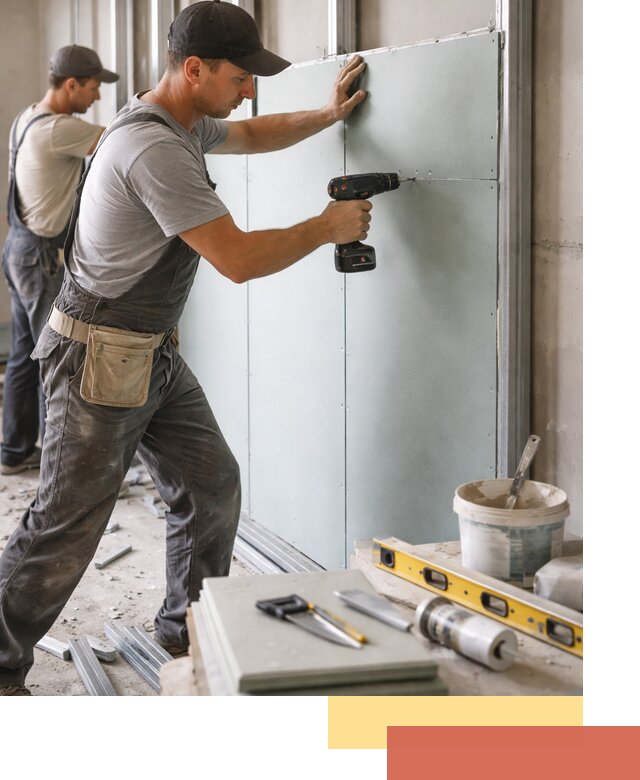 Кладка влагостойких перегородок ПГП в чайковском