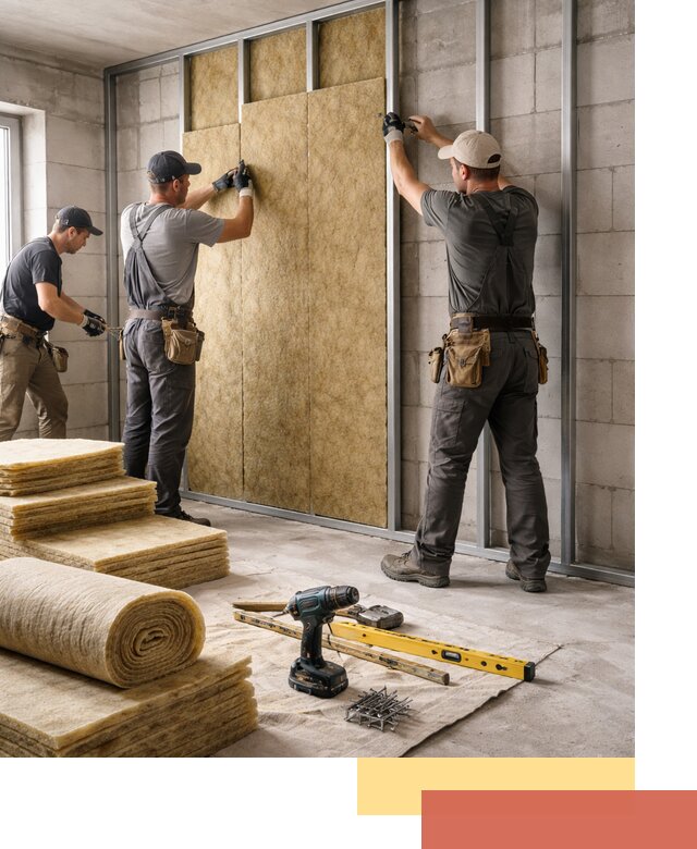 Шумоизоляция перегородок из блоков в чайковском — монтаж и защита шумоизоляцией