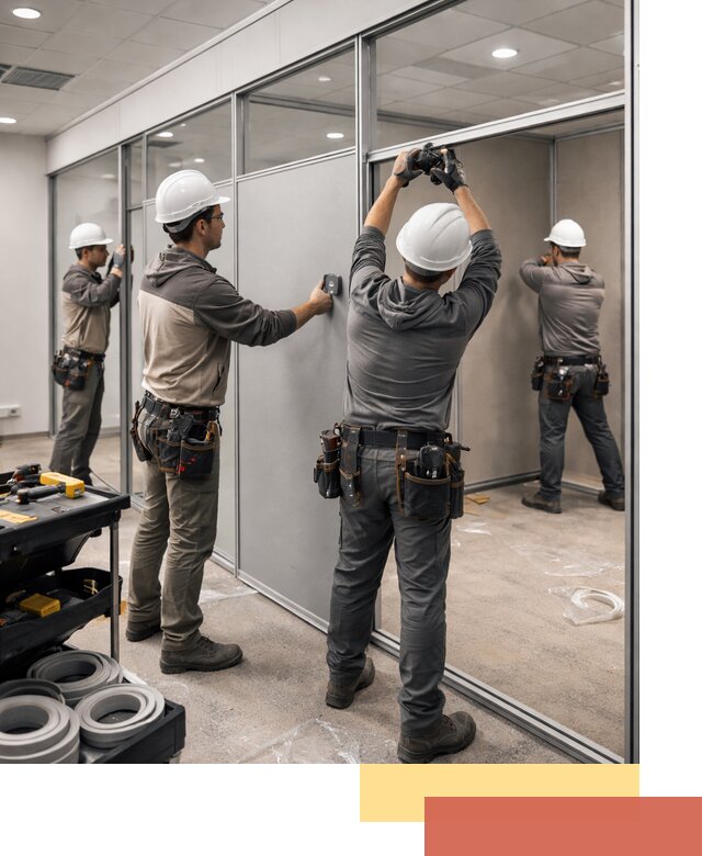 Мобильные офисные перегородки под ключ в чайковском