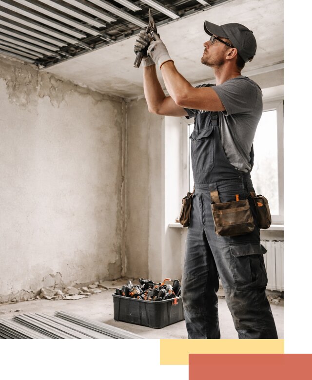 Демонтаж реечного потолка в чайковском быстро и аккуратно