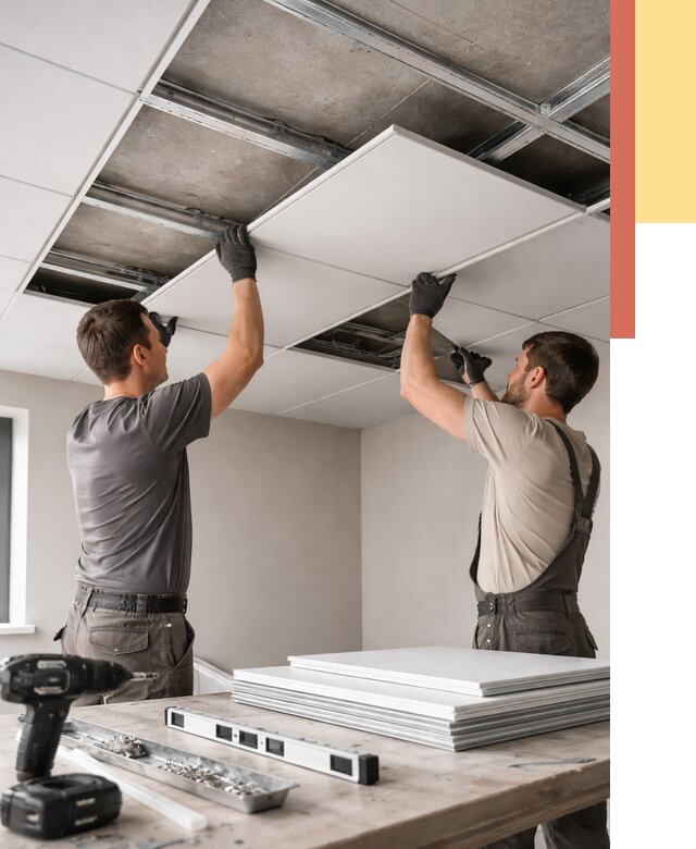 Монтаж кассетного потолка в чайковском от 4554 руб/м2 — установка и сборка | ОТДЕЛОЧНИК-Чкв