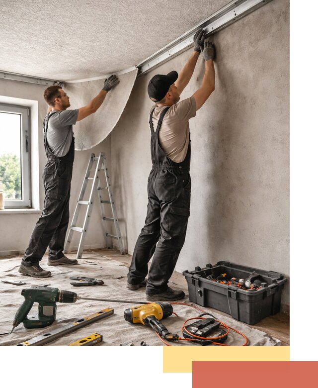 Монтаж фактурного натяжного потолка в чайковском качественно и быстро