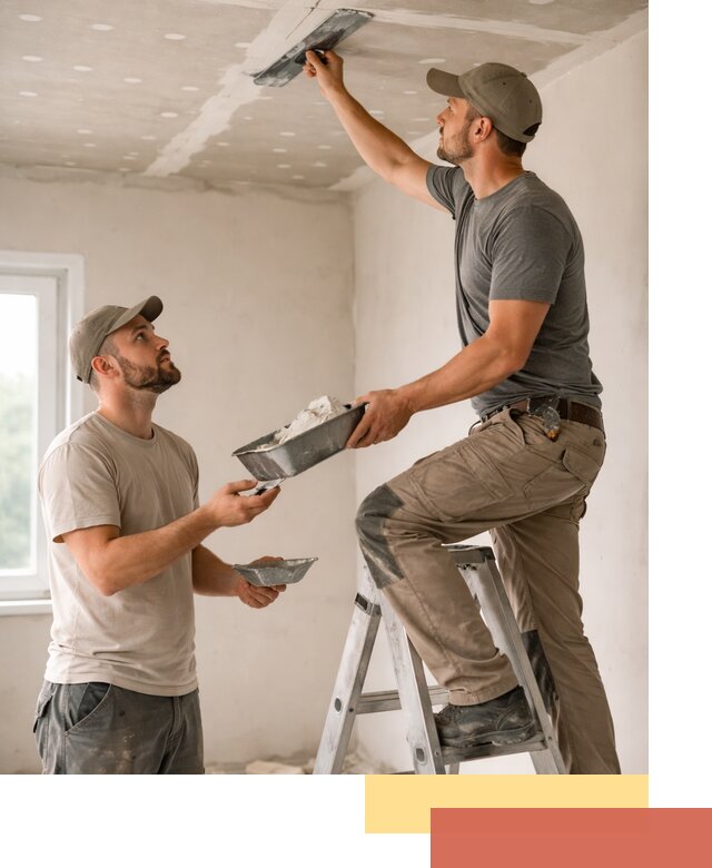 Шпаклевка потолка из гипсокартона в чайковском качественно и быстро