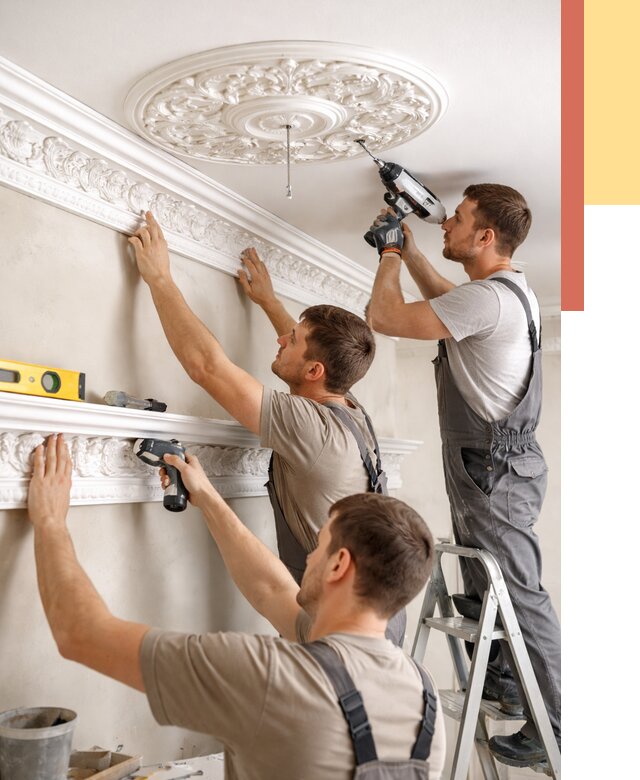 Монтаж лепнины на потолок в чайковском от 3239 руб. быстро и недорого | ОТДЕЛОЧНИК-Чкв