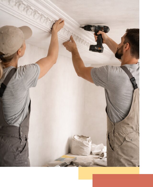 Профессиональный монтаж лепнины на потолок в чайковском