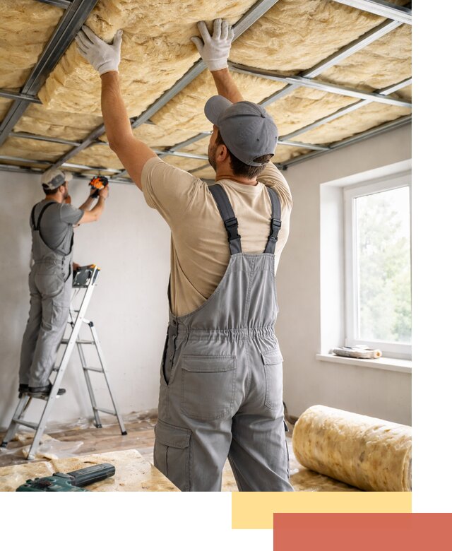 Утепление потолка под ключ в чайковском качественно и быстро